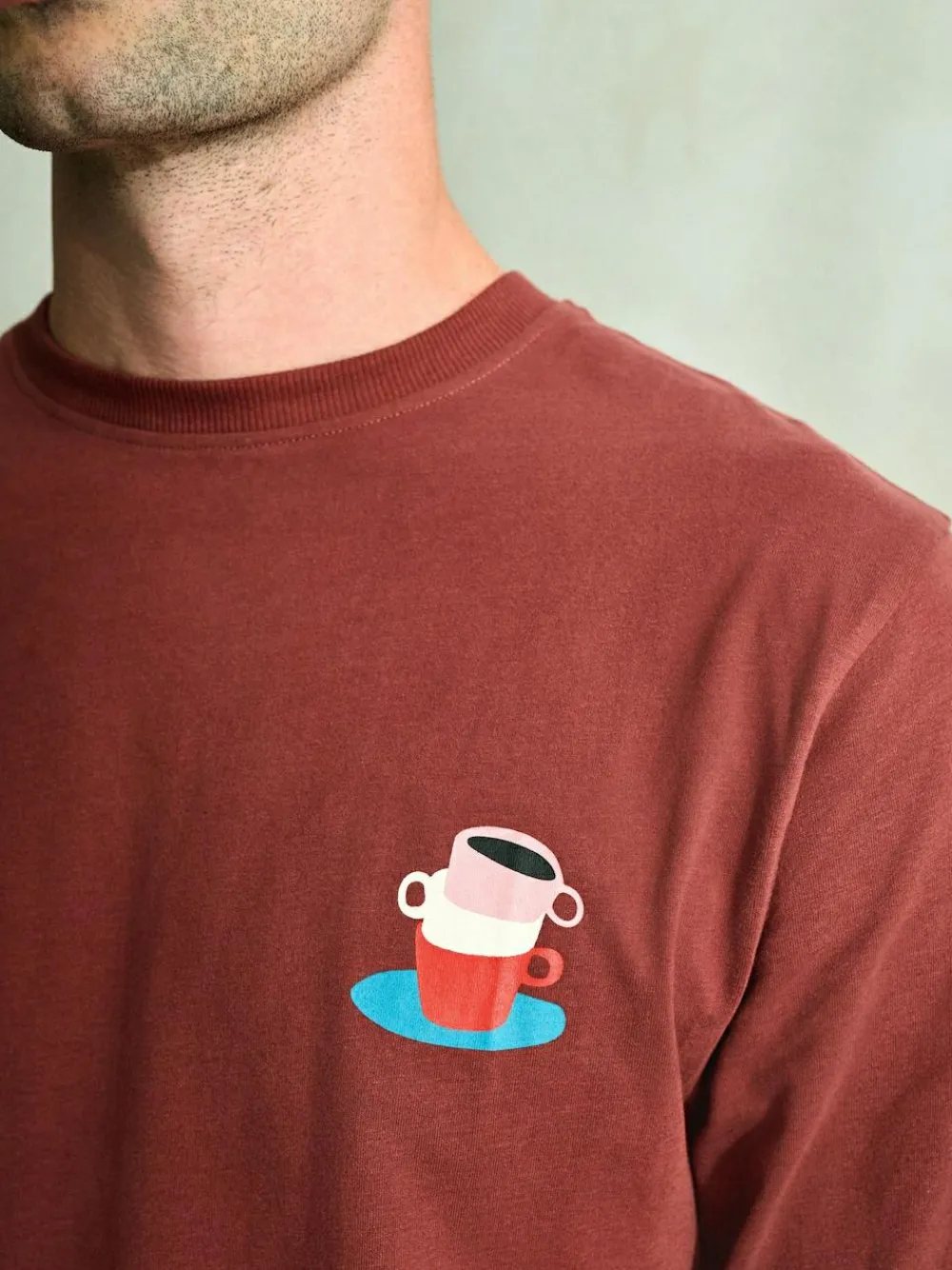 Hot Next Graphic Long Sleeve Jersey Pyjamas Set Red/Blue