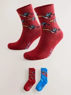 Next Red/Blue Guinness Licence Sports Socks 2 Pack^ Socks|Socks