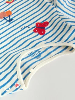 Discount Next Red/Blue/Cream Long Sleeve Top And Leggings Set 6 Piece (0mths-3yrs)