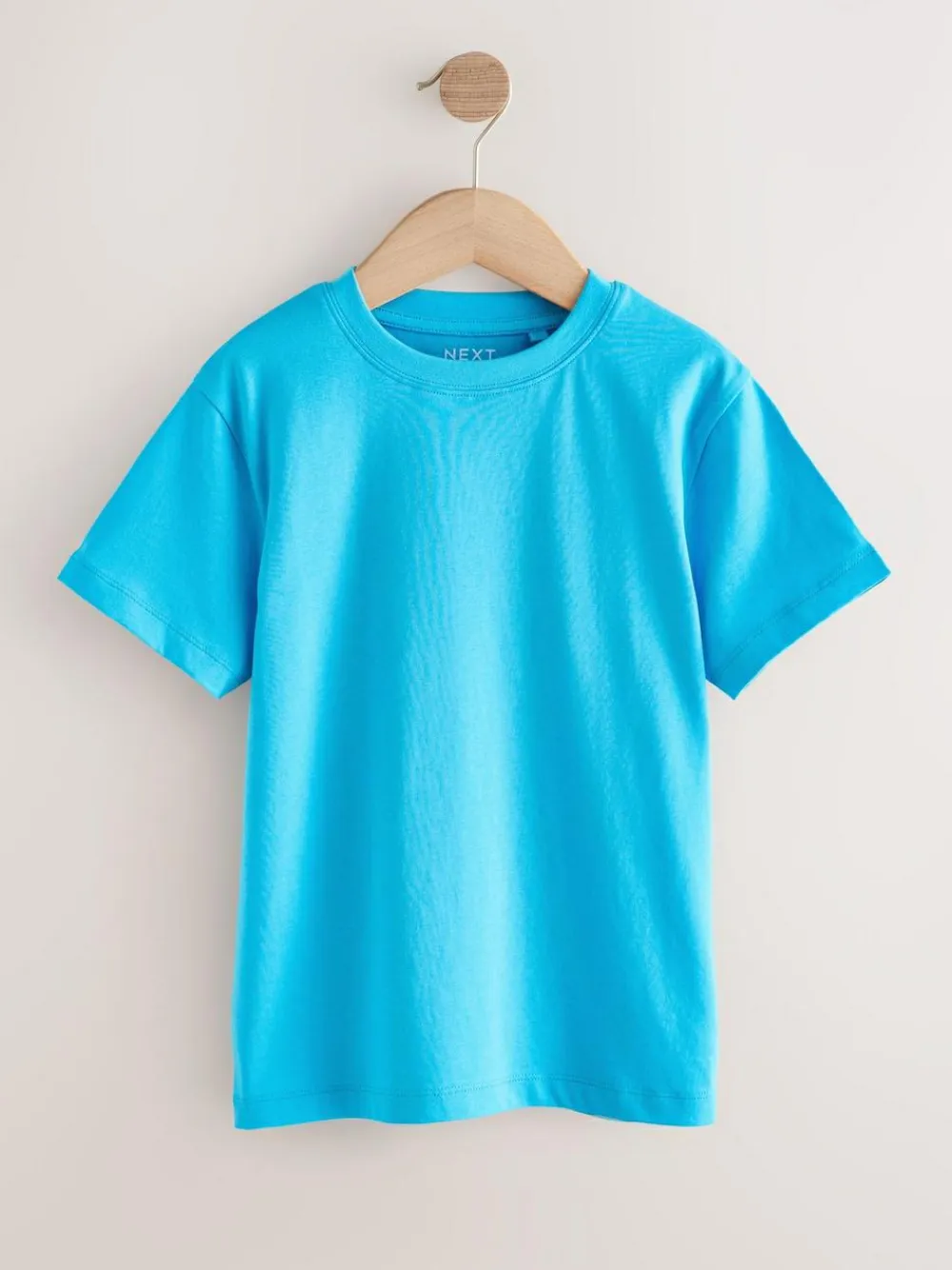 New Next Red/Blue/Navy/Neutral Regular Fit Short Sleeves T-Shirts 4 Pack (3-16yrs)