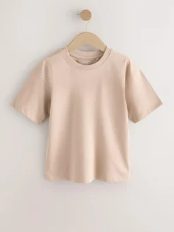 Next Red/Blue/Navy/Neutral Relaxed Fit Short Sleeves T-Shirts 4 Pack (3-16yrs)^BOY T-Shirts