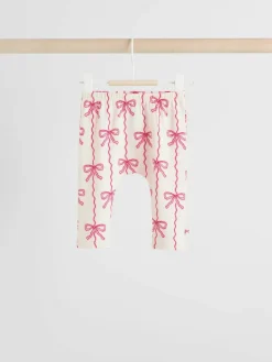 Sale Next Baby Bow Sweaters and Leggings Set 2 Piece (0mths-2yrs) Red/Cream