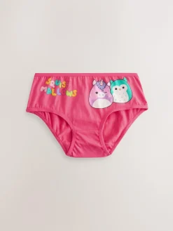 Outlet Next Red/Green 100% Cotton Squishmallow Briefs 5 Pack (5-14yrs)