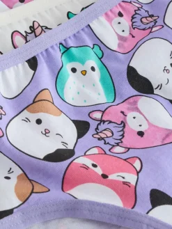 Outlet Next Red/Green 100% Cotton Squishmallow Briefs 5 Pack (5-14yrs)