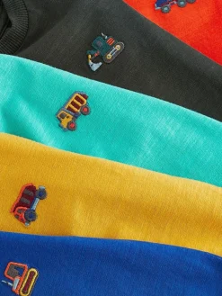 Hot Next Red/Green Short Sleeve T-Shirts 5 Pack (3mths-7yrs)