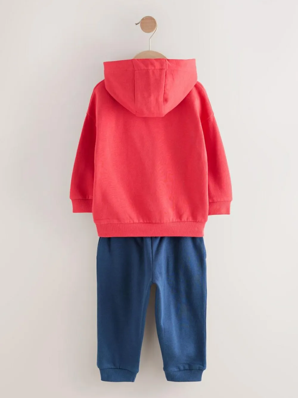 Best Next Hoodie And Joggers Set (3mths-7yrs) Red/Navy Blue Appliqué Transport