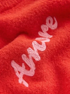 Next Red/Pink Cosy Embroidered Valentines Jumper^Women Hoodies & Sweatshirts