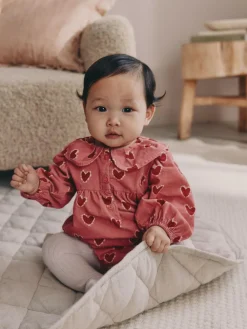 Next Red/Pink Heart Baby Bloomer Rompers Set 2 Piece with Tights (0mths-3yrs)^ Baby Girls|Cosy Club