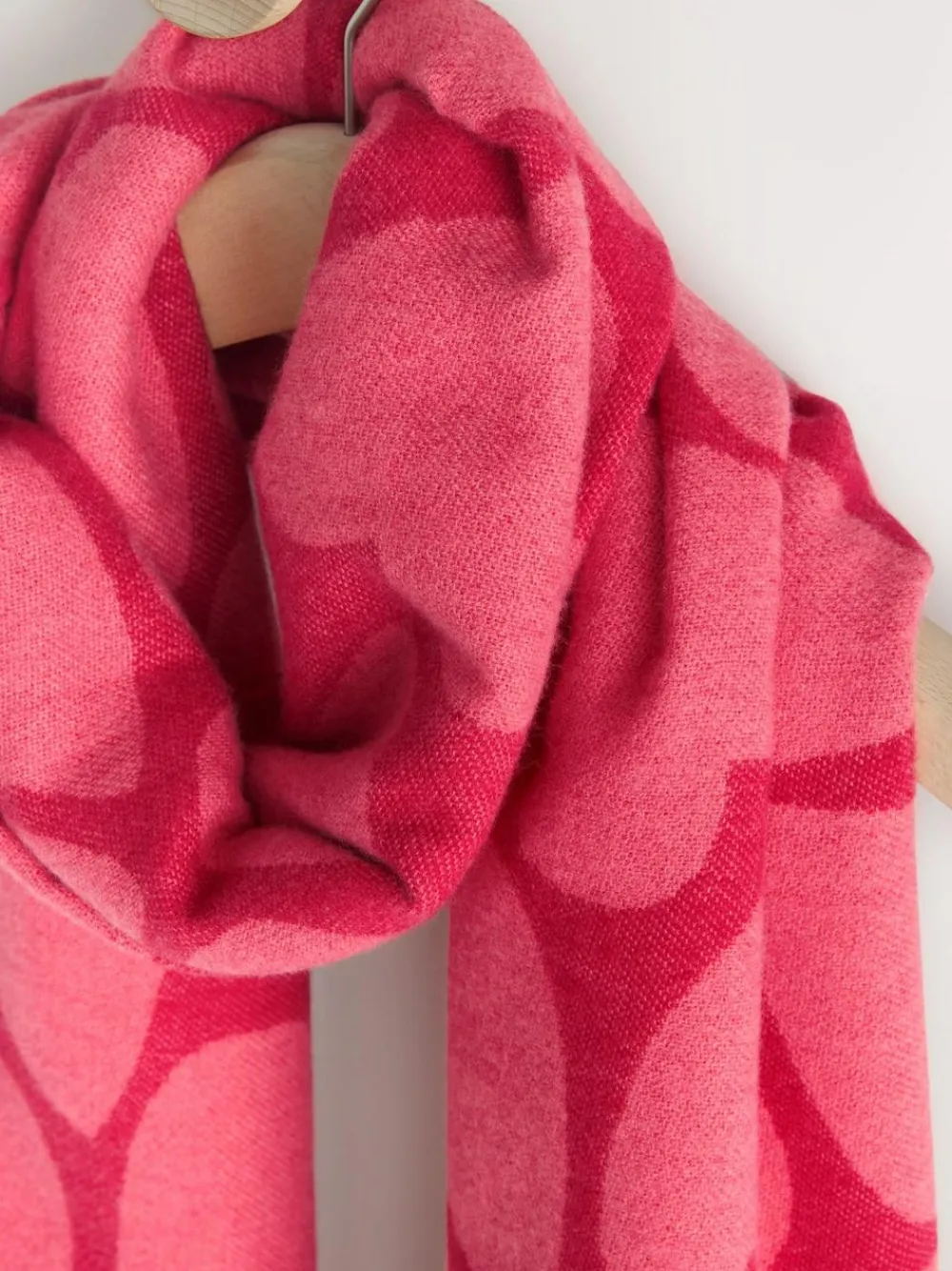 Next Red/Pink Heart Print Midweight Scarf^Women Hats, Gloves & Scarves|Hats, Gloves & Scarves