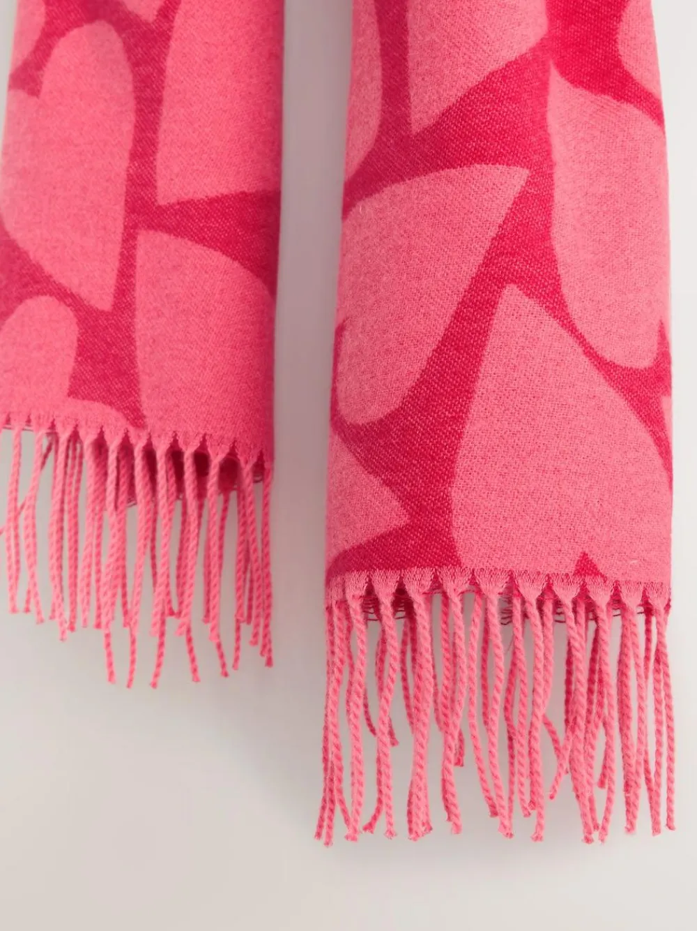 Next Red/Pink Heart Print Midweight Scarf^Women Hats, Gloves & Scarves|Hats, Gloves & Scarves