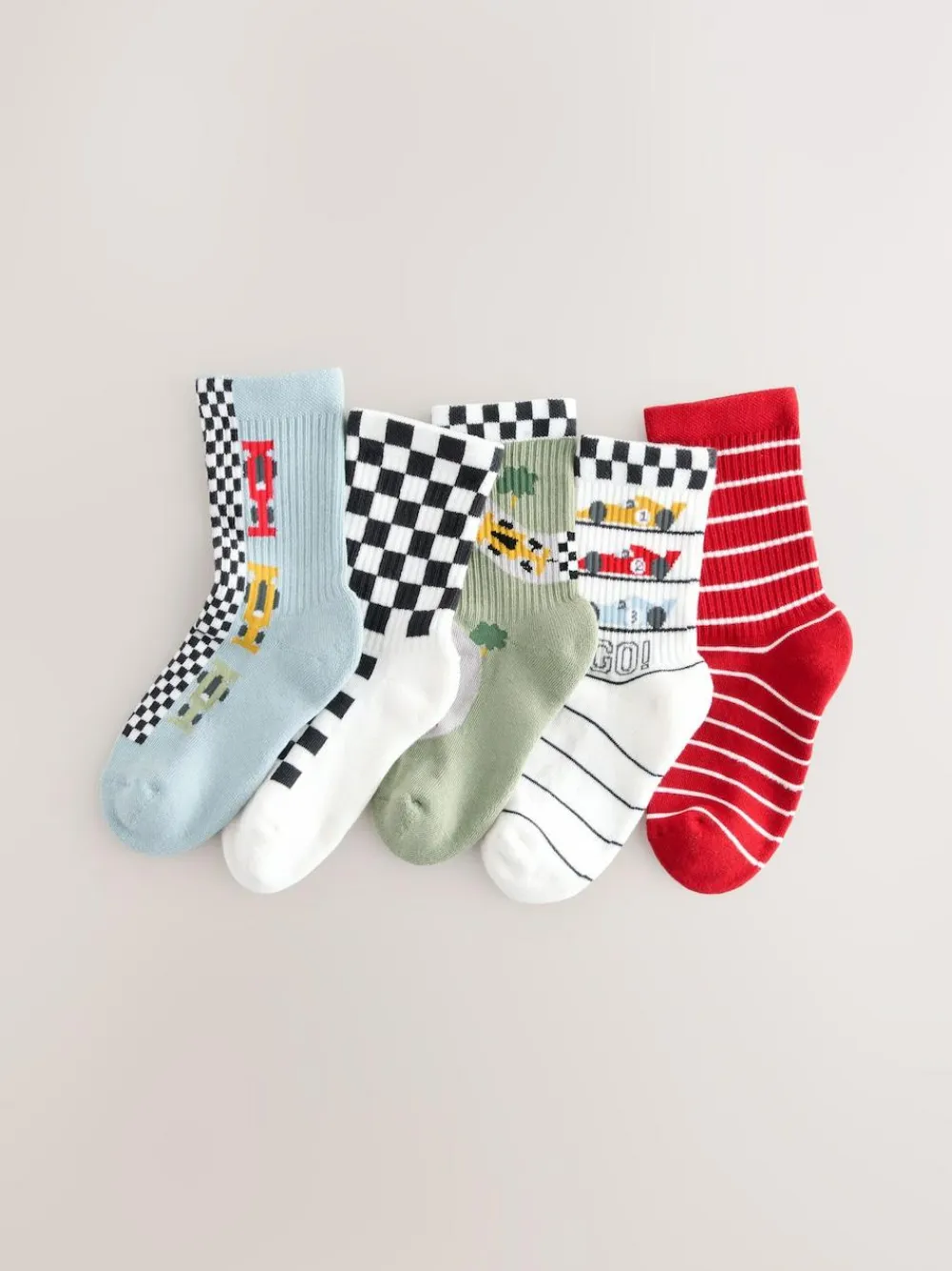 Next Cushioned Footbed Cotton Rich Ribbed Socks 5 Pack^BOY Socks & Tights|Socks & Tights