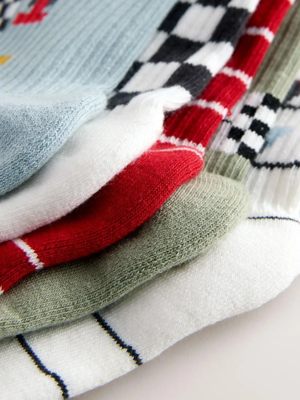 Next Cushioned Footbed Cotton Rich Ribbed Socks 5 Pack^BOY Socks & Tights|Socks & Tights