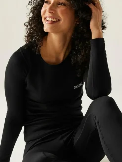 New Regatta Black Thermal Baselayer Set