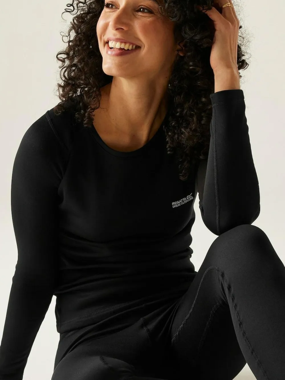 New Regatta Black Thermal Baselayer Set