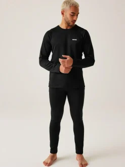Regatta Black Thermal Base Layer Set^ Underwear|Underwear