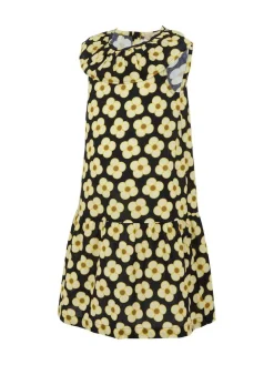 Outlet Regatta Girls 100% Cotton Orla Kiely Playsuit Black yellow
