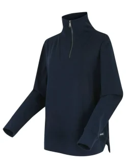 Discount Regatta Demmi Half Zip soft touch Fleece Blue