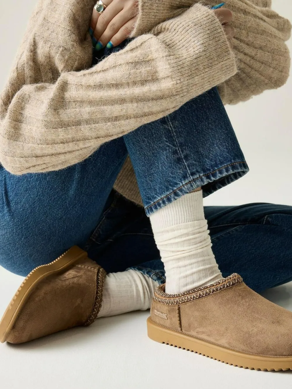 Sale Regatta Womens Risley Wateproof Mules Brown