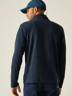Best Regatta Mens Thompson Lightweight Half Zip Fleece Navy Blue