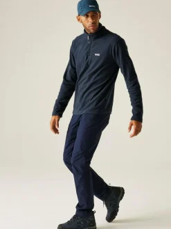 Best Regatta Mens Thompson Lightweight Half Zip Fleece Navy Blue