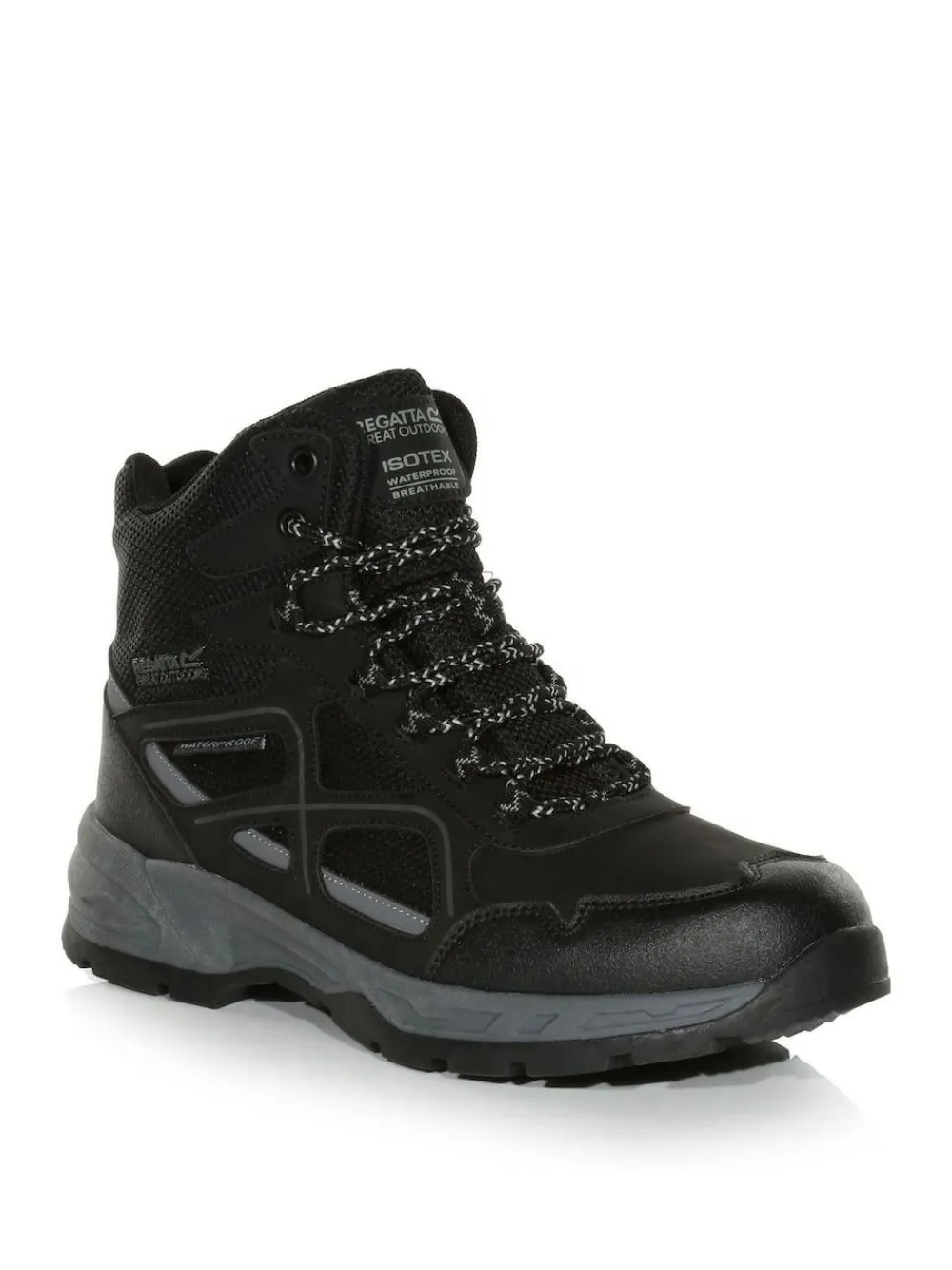 Sale Regatta Mens Vendeavour Waterproof Hiking Boots Off Black