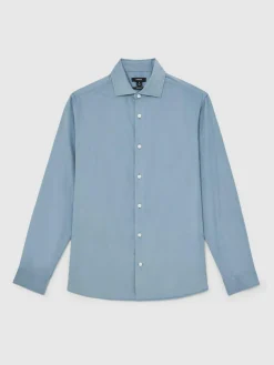 Reiss Velma Cotton Corduroy Cutaway-Collar Shirt^ Shirts