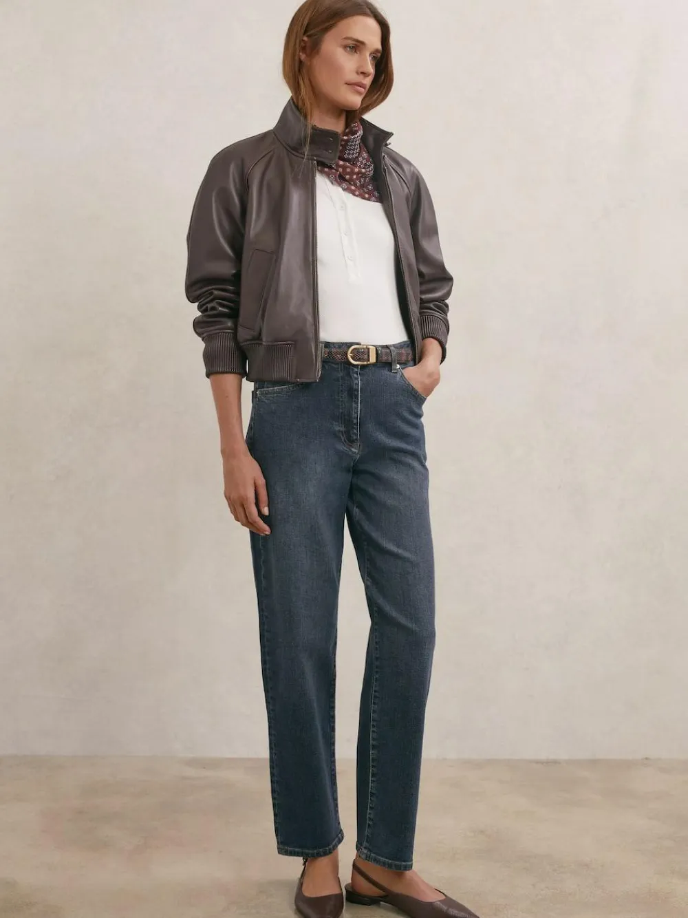 Best Reiss Antique Mid Blue Selin Mid-Rise Straight-Leg Jeans