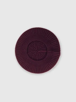 Reiss Berry Beatrice 13-14 yrs Wool Blend Rib Knit Beret With Cashmere^ Hats