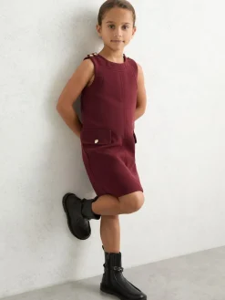 Reiss Berry Cyrus 9-13 yrs Button-Detail Sleeveless Shift Dress^ Dresses|Dresses