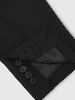 Reiss Black Arley Monogram Relaxed Single-Breasted Blazer^ Blazers & Formal Jackets|Occasionwear