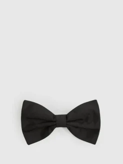 Online Reiss Boyle Grosgrain Silk Bow Tie Black