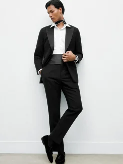 Outlet Reiss Cameron Silk Grosgrain Cummerbund Black