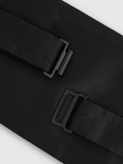 Outlet Reiss Cameron Silk Grosgrain Cummerbund Black