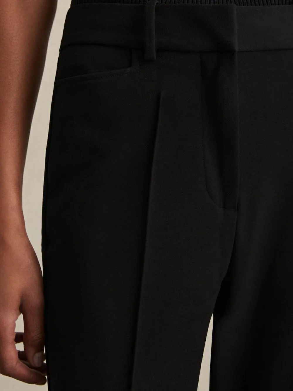 Best Reiss Gabi Petite Flared Suit Trousers Black