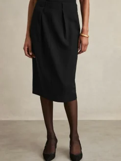 Reiss Gabi Tailored Midi Suit Skirt^Women Skirts