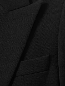Reiss Gabi Tailored Single Breasted Suit Blazer Black