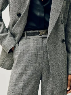 Best Reiss Hayley Leather Square Hinge Belt Black