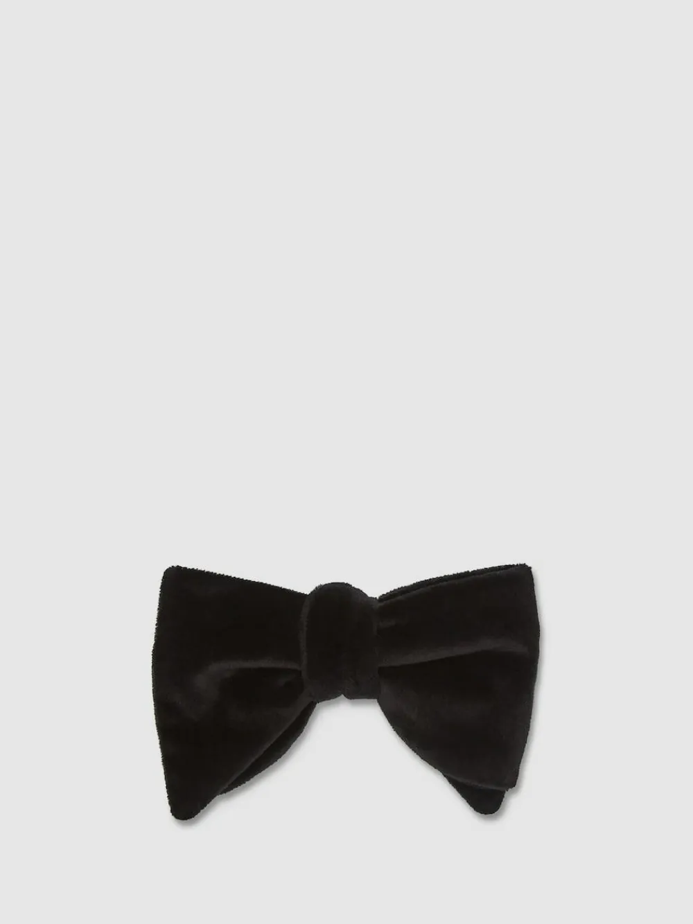 Reiss Black Hike Velvet Bow Tie