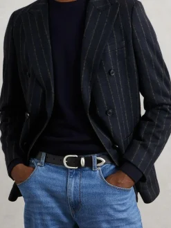 Reiss Jonny Leather Western Belt^ Belts & Braces