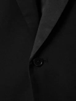 Online Reiss Black Knightsbridge B 9-13 yrs Single-Breasted Tuxedo Blazer Wool-Blend