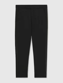 Reiss Black Knightsbridge T 3-9 yrs Tuxedo Satin Stripe Trousers^BOY Suits & Vest