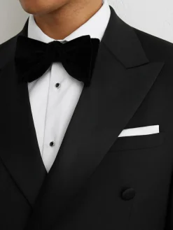 Clearance Reiss Black Poker Db Tailored-Fit Double-Breasted Tuxedo Jacket