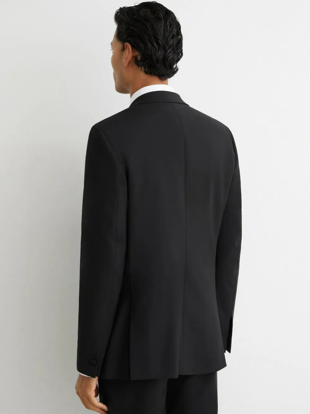 Best Reiss Black Poker Peak Lapel Single-Breasted Tuxedo Jacket Tailored-Fit