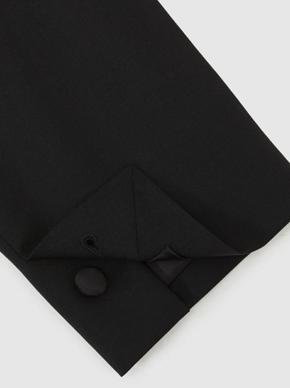 Best Reiss Black Poker Peak Lapel Single-Breasted Tuxedo Jacket Tailored-Fit