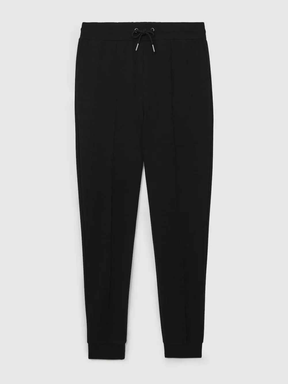 Outlet Reiss Black Premier Stretch-Jersey Tailored Joggers