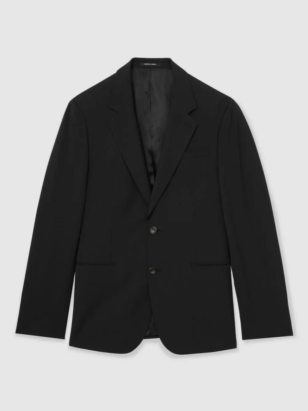 Reiss Promise Wool-Blend Single-Breasted Suit Blazer Tailored-Fit^ Black Suits