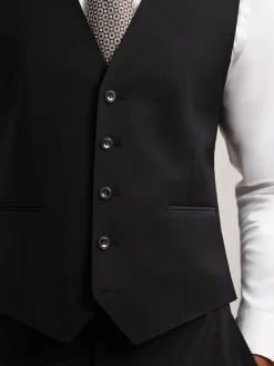 Reiss Promise Wool-Blend Tailored-Fit Waistcoat^ Vests