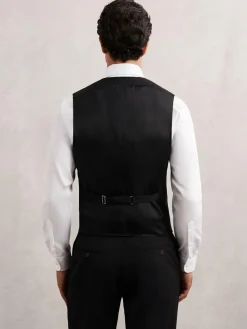 Reiss Promise Wool-Blend Tailored-Fit Waistcoat^ Vests