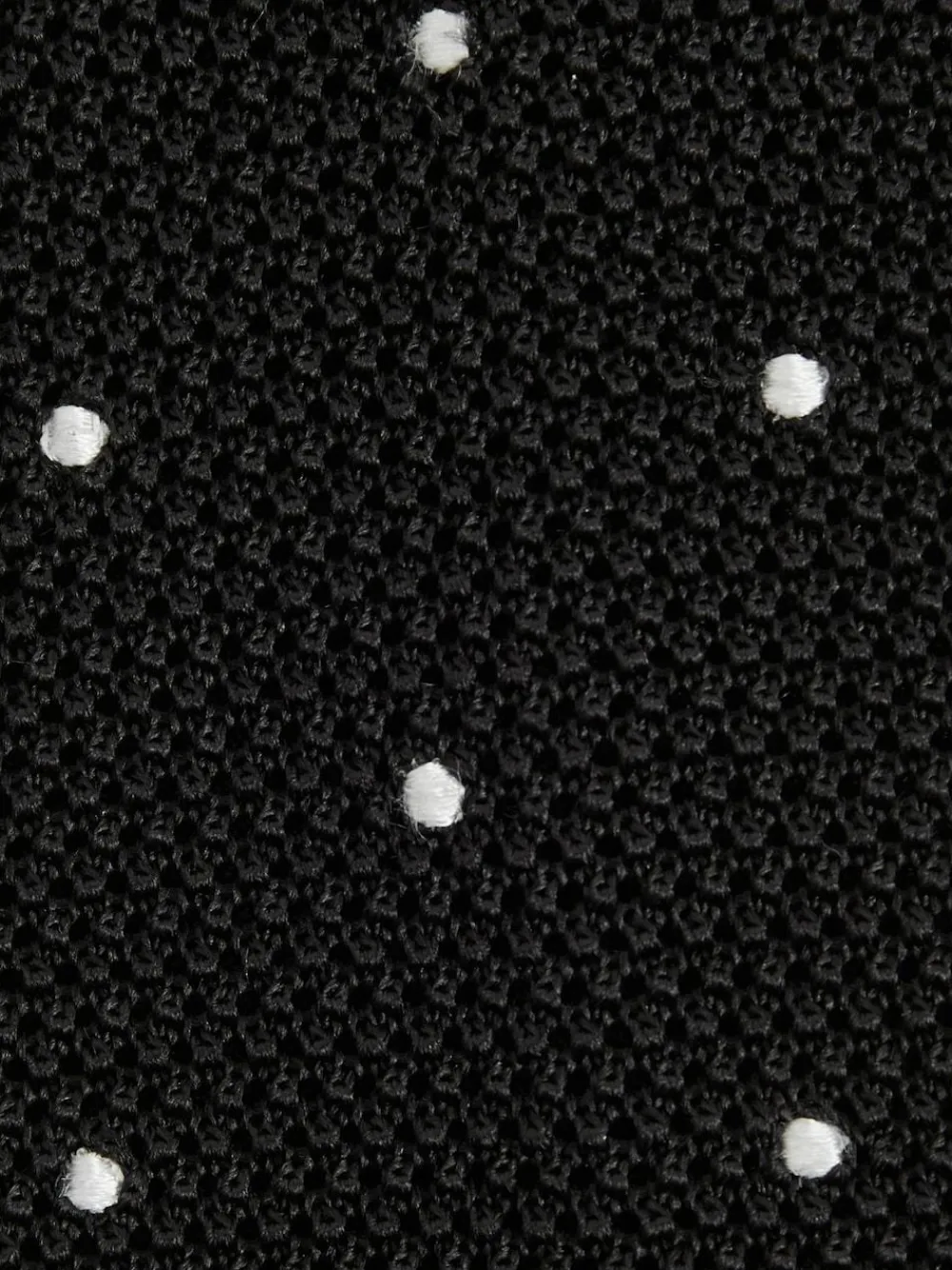 Reiss Black Punto Spot Silk Knitted Pin-Dot Tie^ Ties & Pocket Squares
