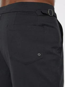 New Reiss Sun Side-Adjuster Swim Shorts Black